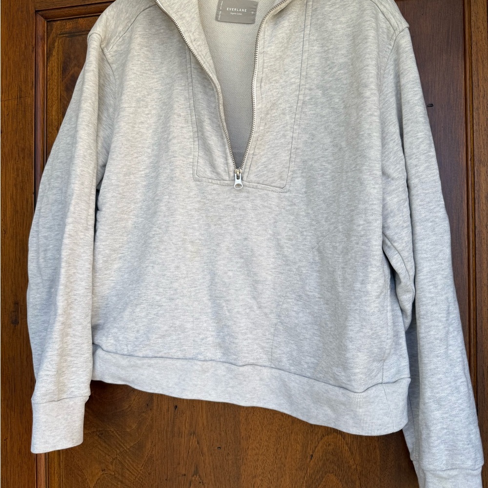 Everlane The Track Half Zip Sweatshirt